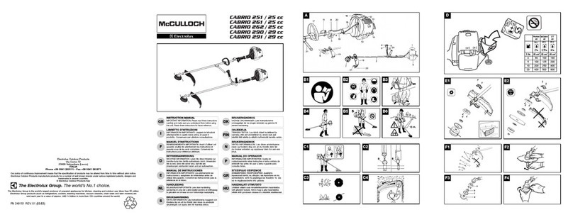 McCulloch CABRIO 251 / 25 cc User manual