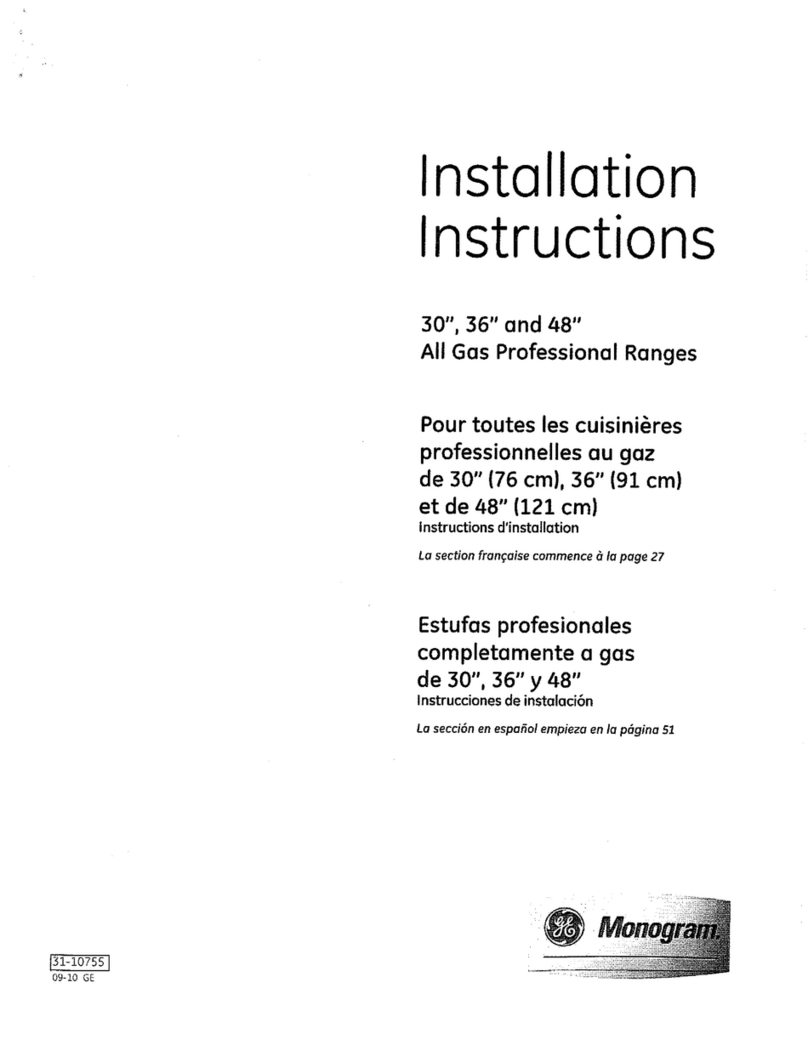 GE ZGP484NG User manual