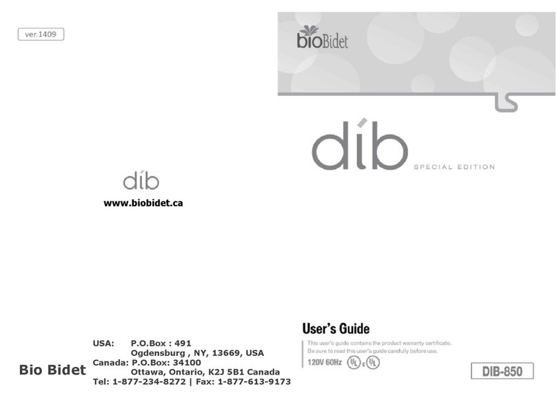 bioBidet dib Special Edition User manual bioBidet dib Special Edition User manual