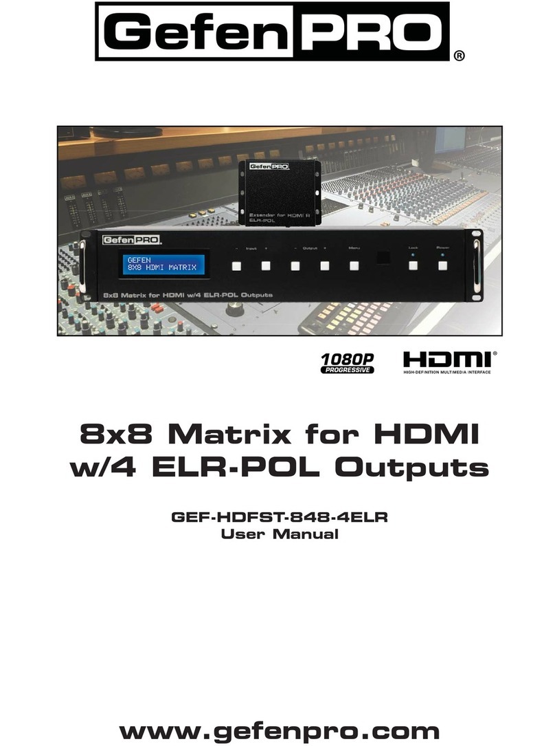 Gefen Pro GEF-HDFST-848-4ELR user manual