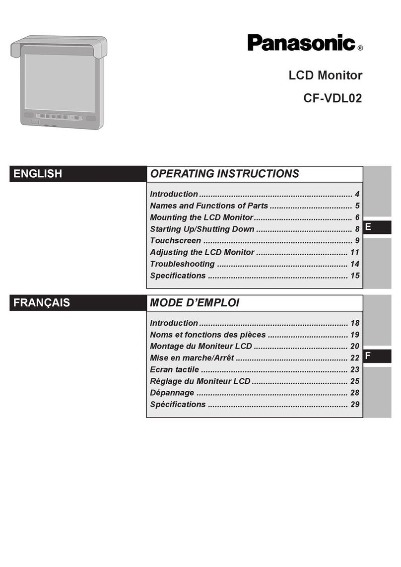 Panasonic CFVDL02 - LCD MONITOR/ LPTP User manual