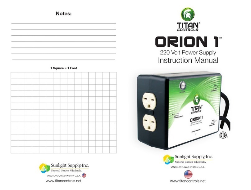 Titan Controls Orion 1 instruction manual