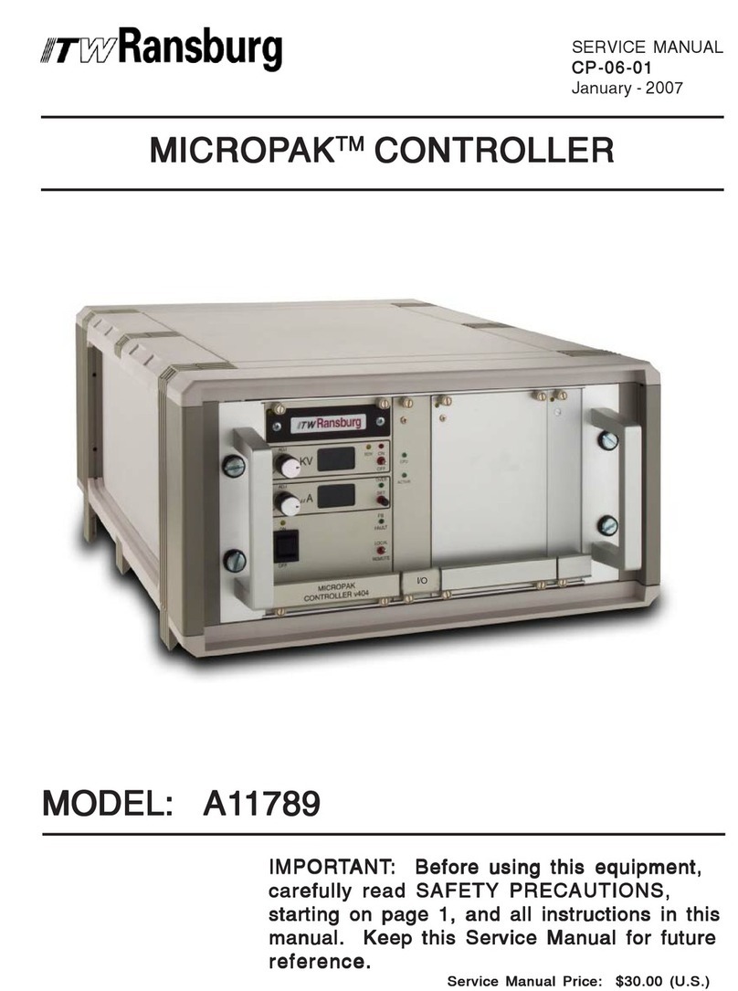 Ransburg MICROPAK A11789 Service manual