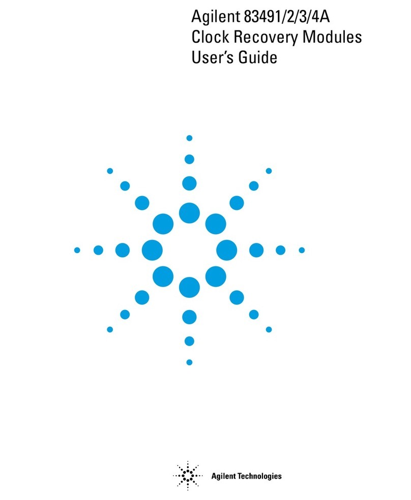Agilent Technologies 83491 user guide