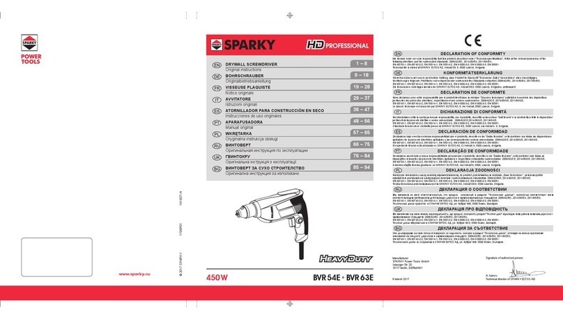 Sparky Group BVR54E User manual