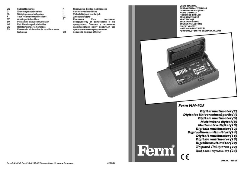 Ferm MM-925 user manual