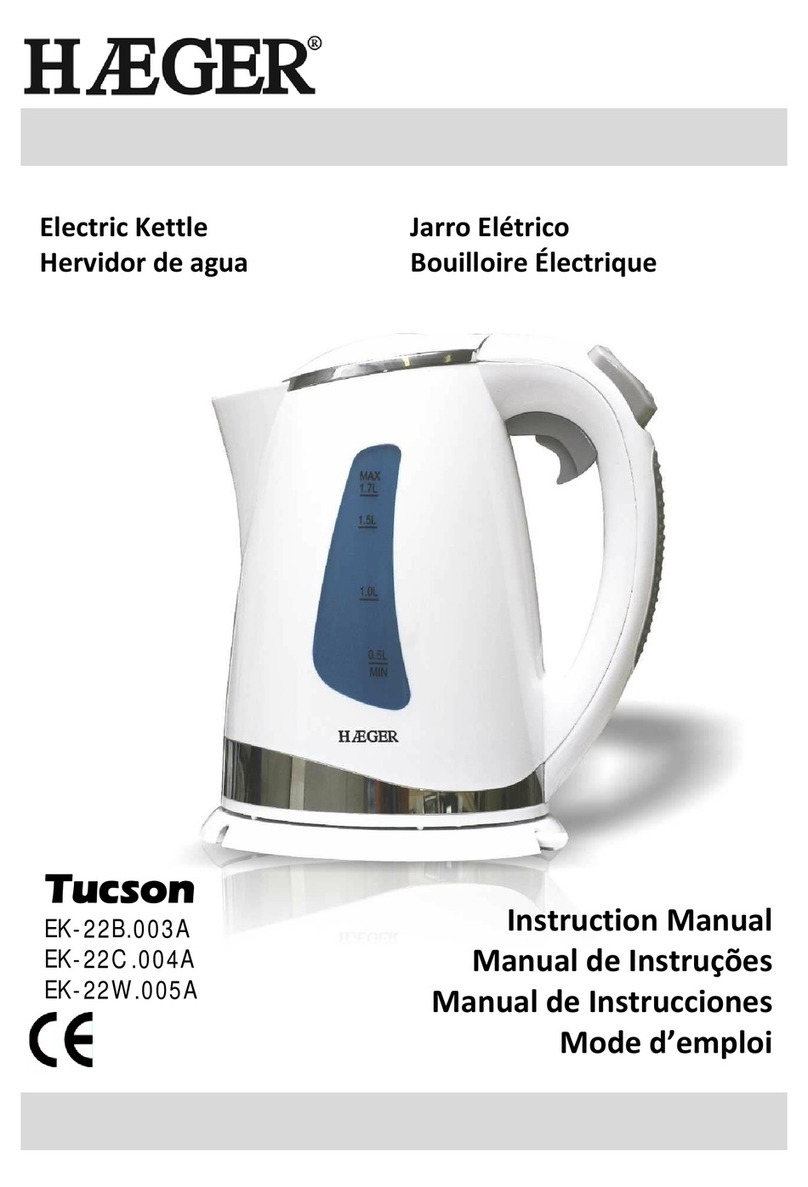 HAEGER Tucson EK-22B.003A User manual HAEGER Tucson EK-22B.003A User manual