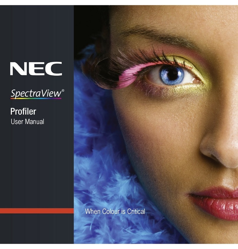 NEC SpectraView Profiler 5 User manual
