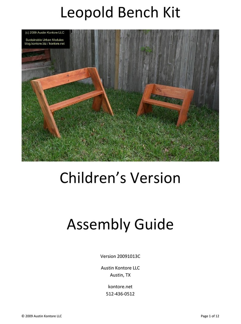 Austin Kontore Leopold Bench Kit Assembly guide
