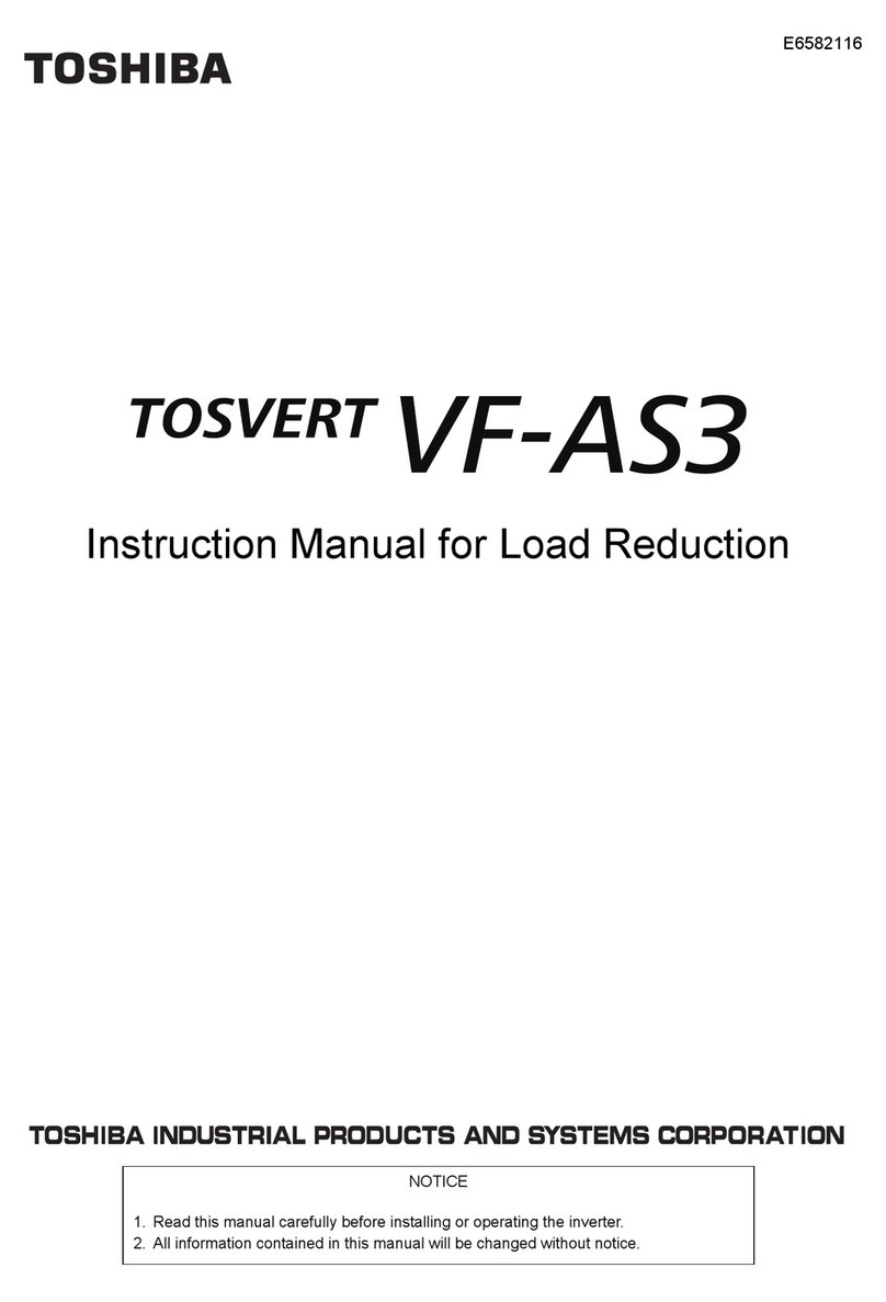 Toshiba TOSVERT VF-AS3 User manual