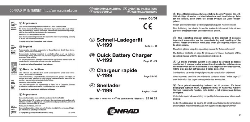 Conrad V-1199 operating instructions