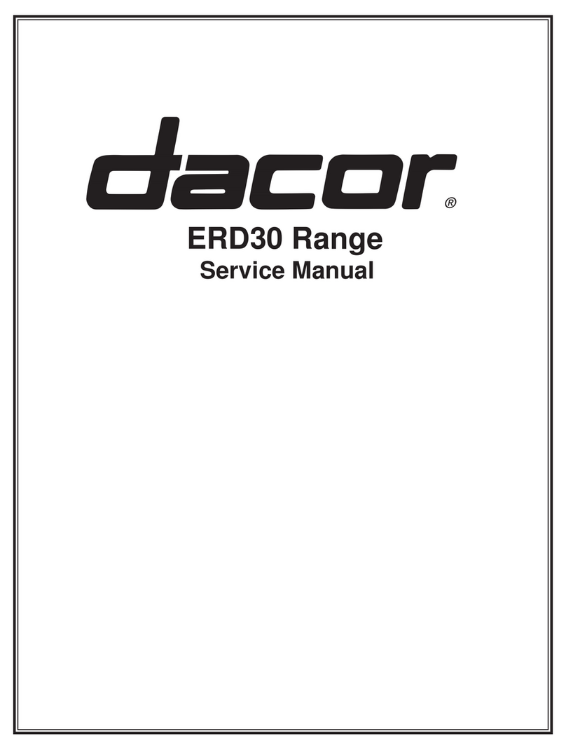 Dacor Epicure ERD30 Service manual