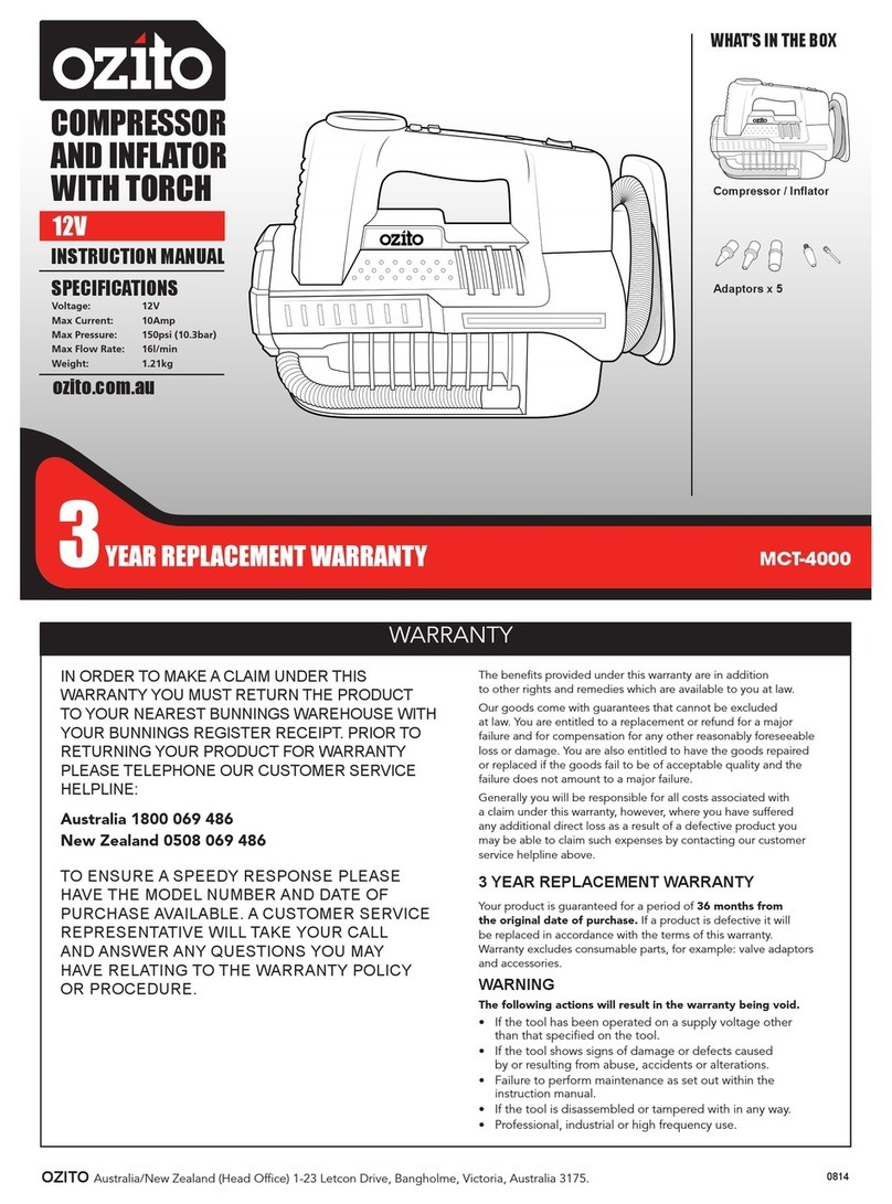 Ozito MCT-4000 instruction manual
