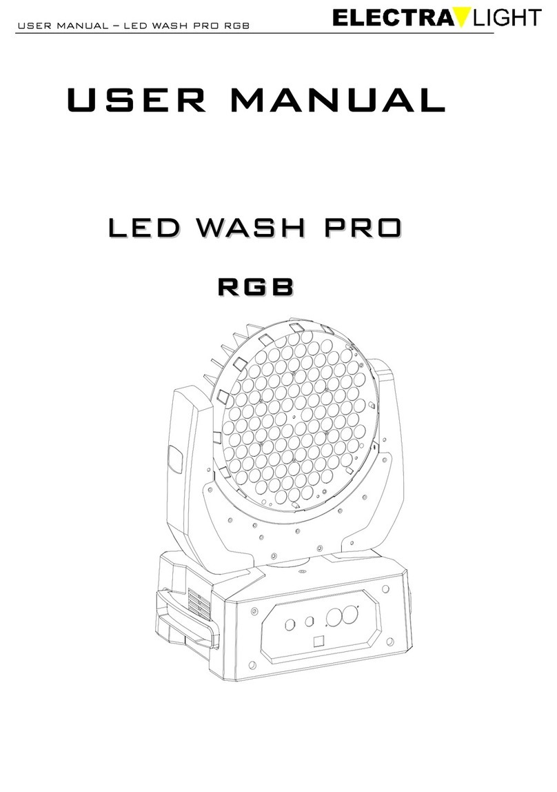 Electra Light LED WASH PRO 3W user manual