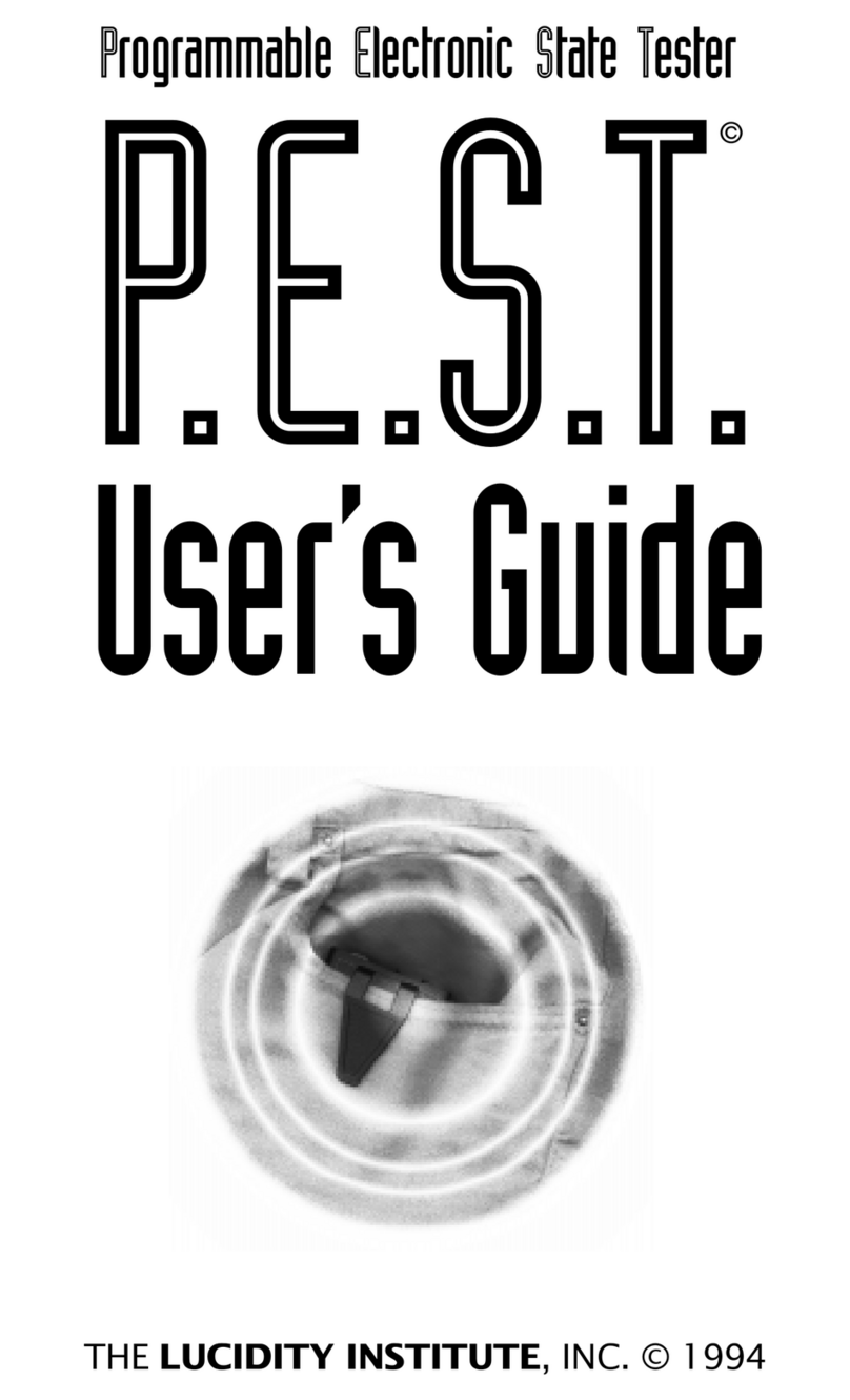 Lucidity Institute P.E.S.T User manual