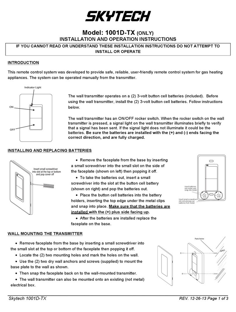 Skytech 1001D-TX User manual