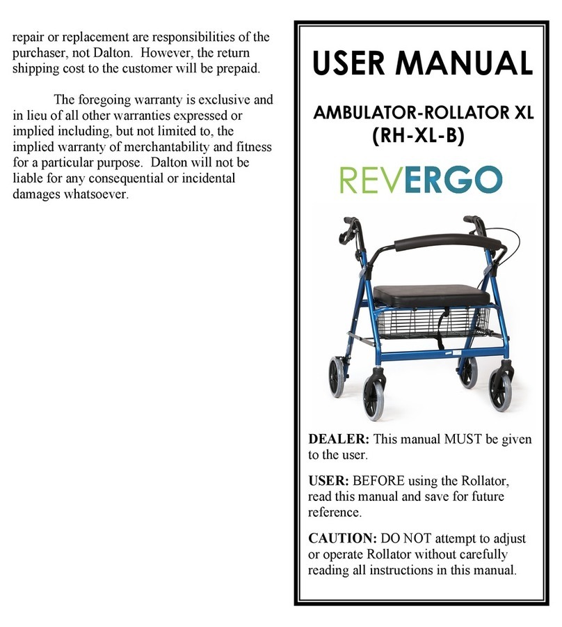 Revolution Healthcare REVERGO RH-XL-B user manual