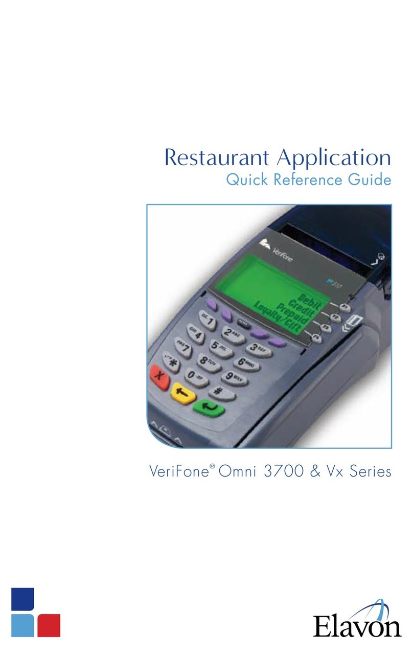 VeriFone Vx Series Quick reference guide