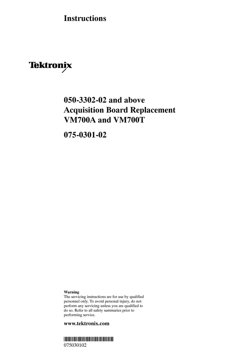 Tektronix VM700A VMTB User manual