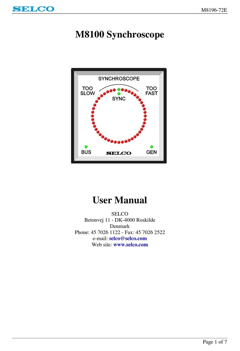 Sel M8100.0060 user manual