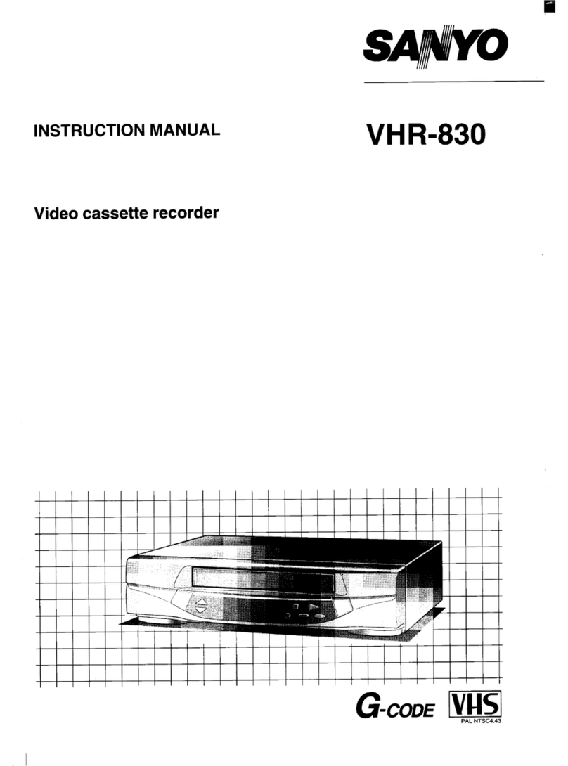 Sanyo VHR-830 instruction manual
