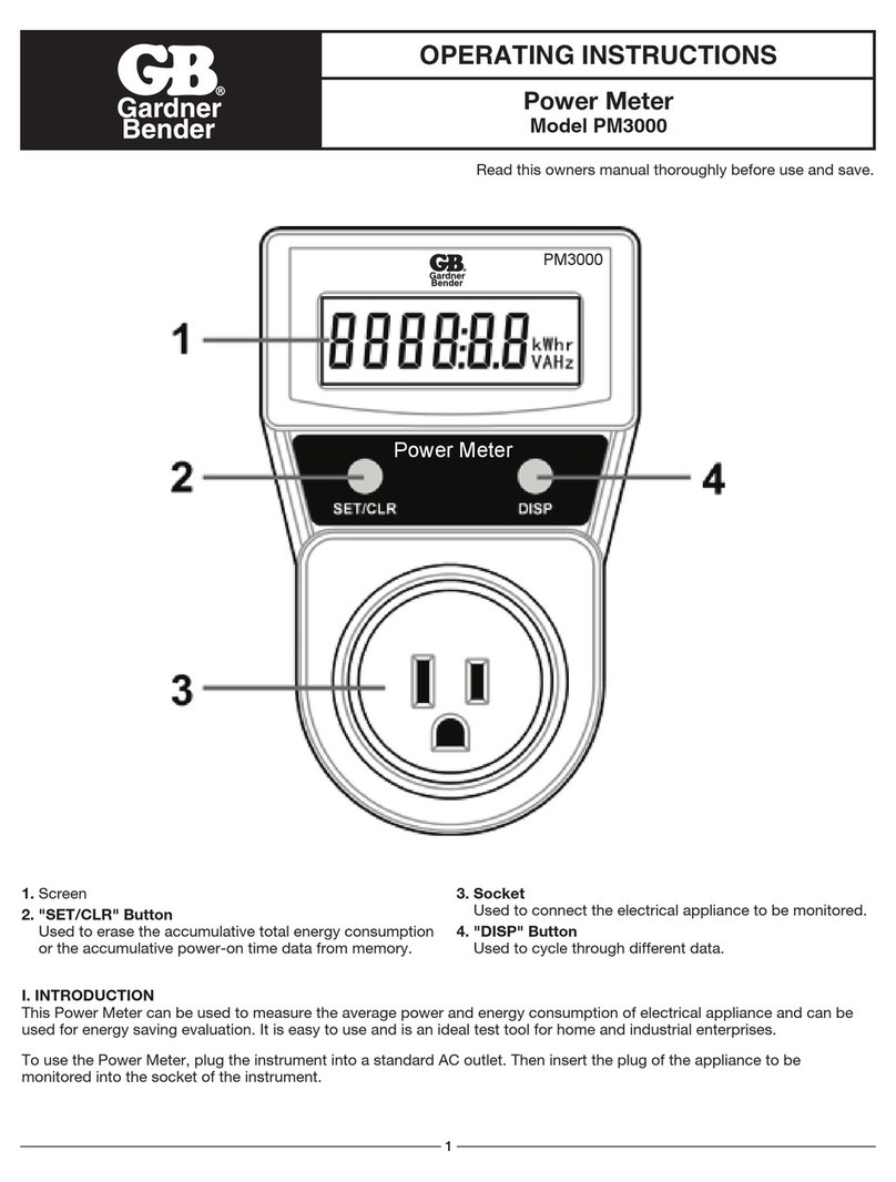 Gardner Bender PM3000 operating instructions