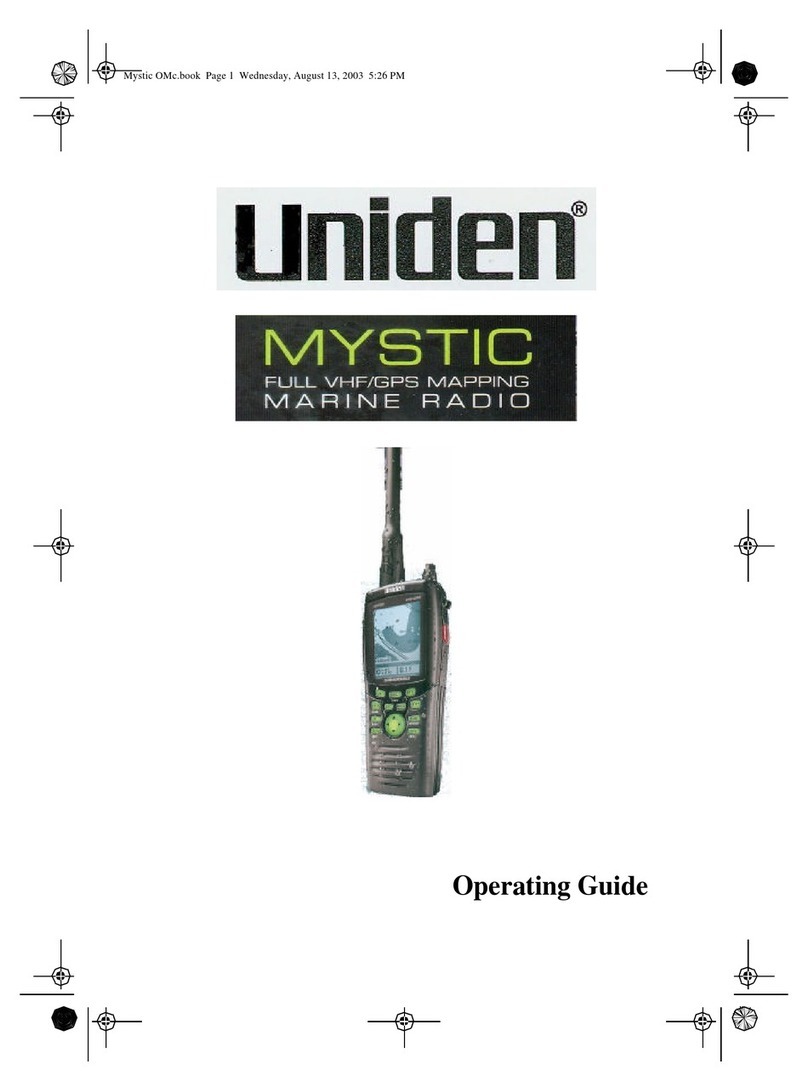Uniden MYSTIC - Marine GPS Receiver User manual