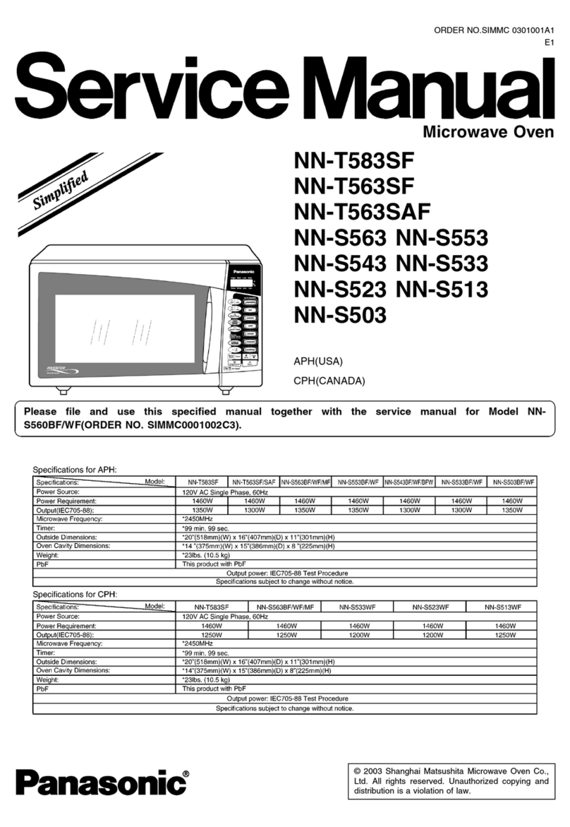 Panasonic NN-T583SF User manual