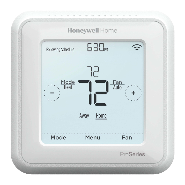 Honeywell T6 Pro Z-Wave User manual Honeywell T6 Pro Z-Wave User manual
