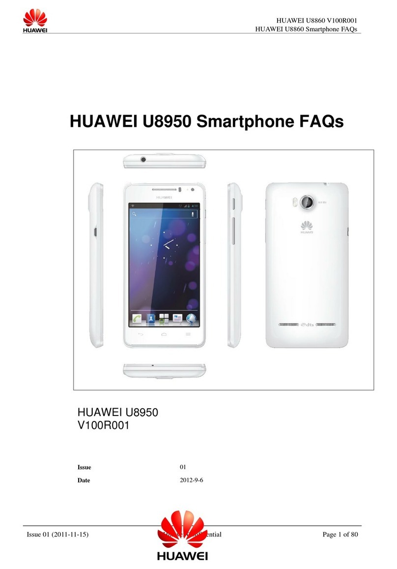 Huawei U8950 Dimensions Huawei U8950 Dimensions