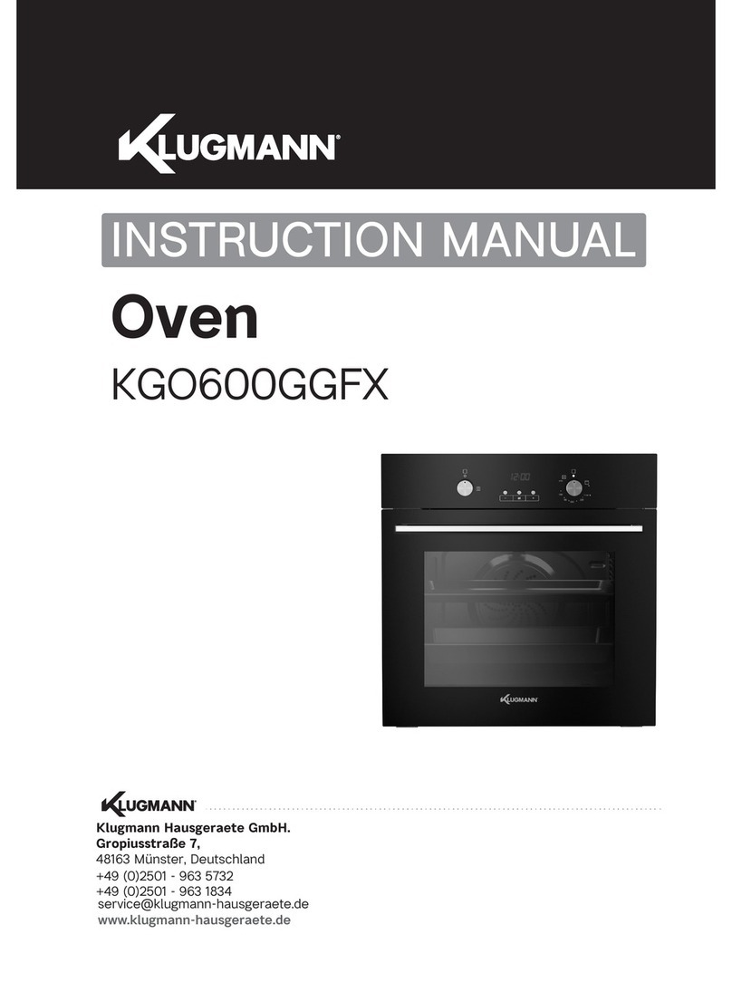 Klugmann KGO600GGFX User manual Klugmann KGO600GGFX User manual