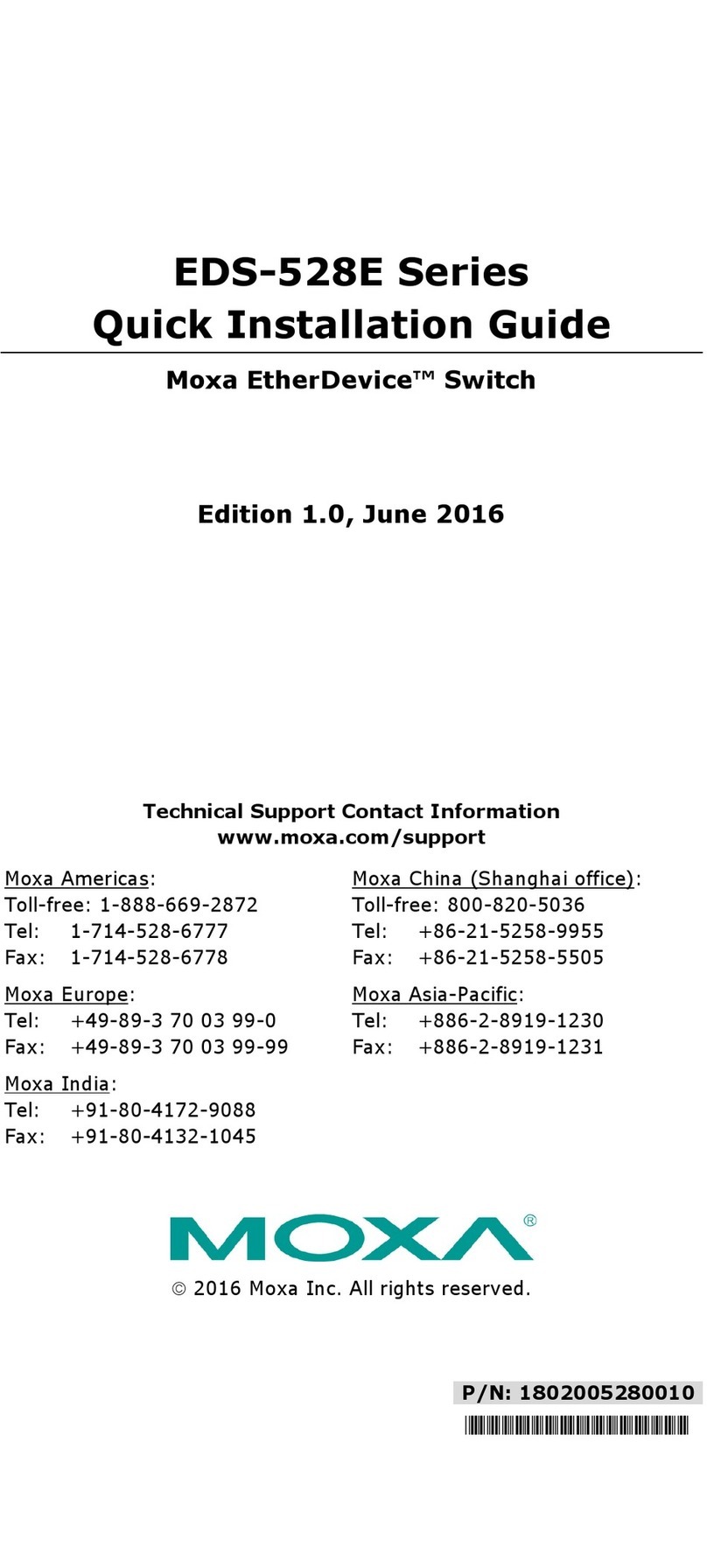 Moxa Technologies EDS-528E Series User manual