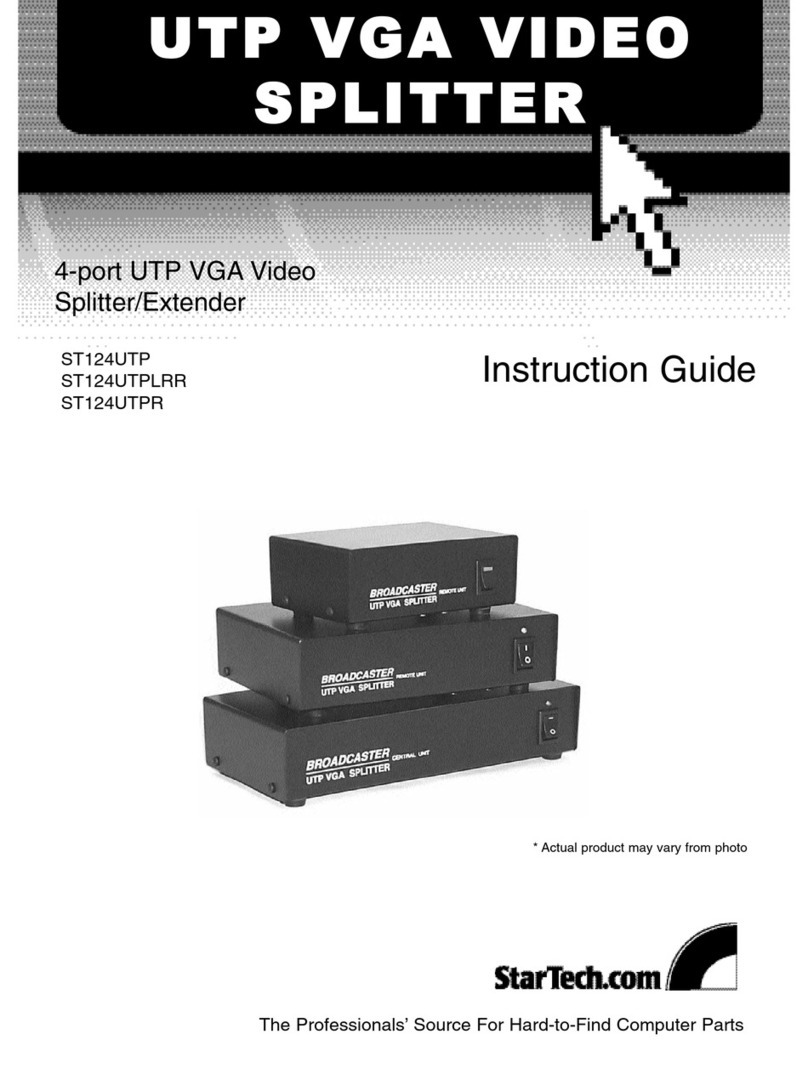 StarTech.com ST124UTP Instruction guide