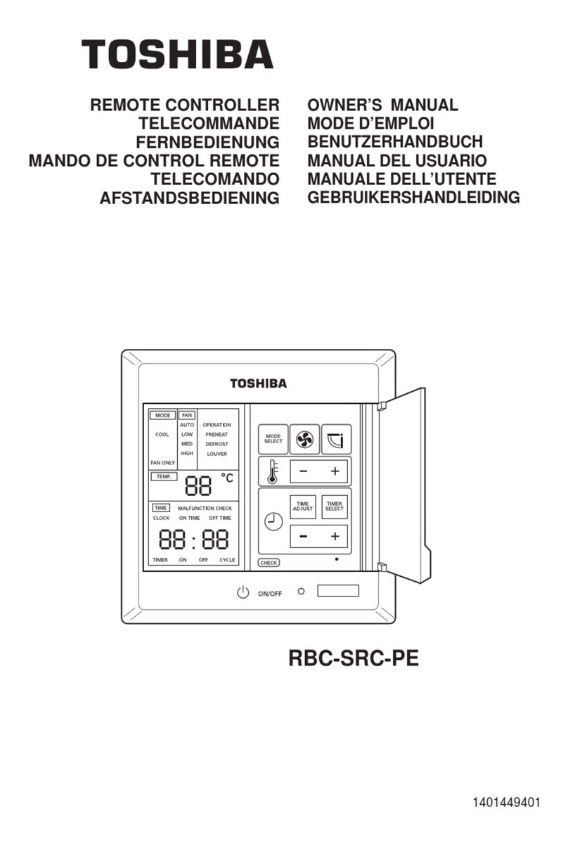 Toshiba RBC-SRC-PE User manual Toshiba RBC-SRC-PE User manual