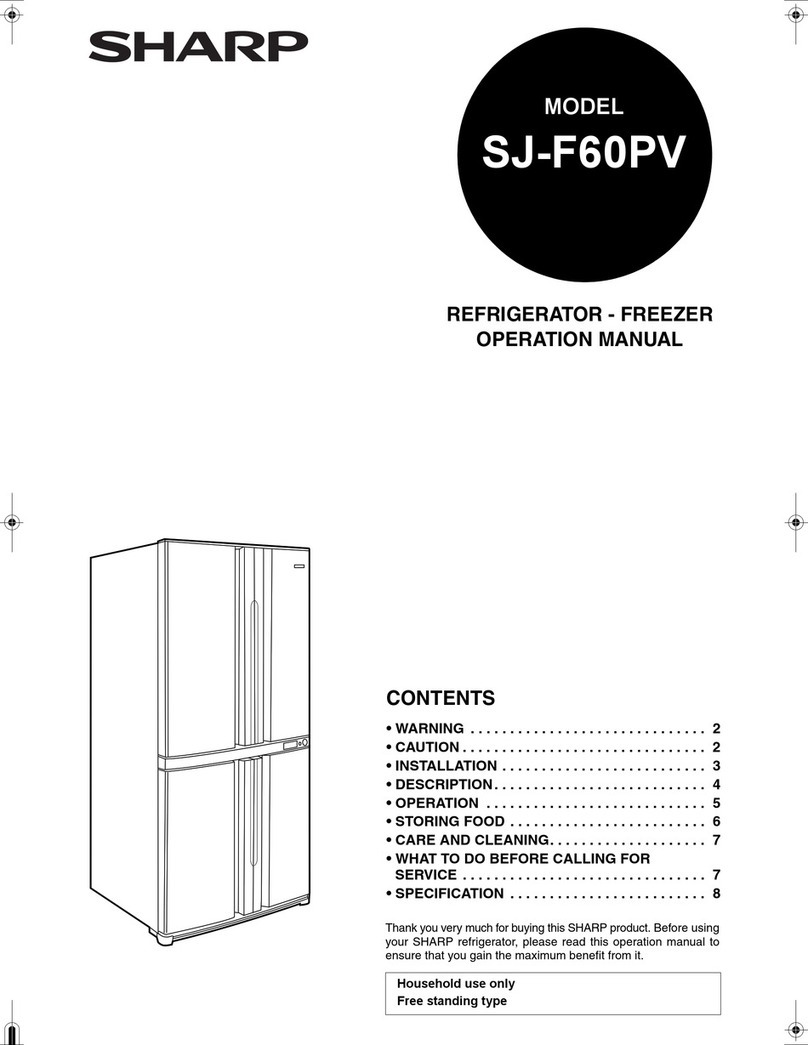 Sharp SJ-F60PV Installation manual