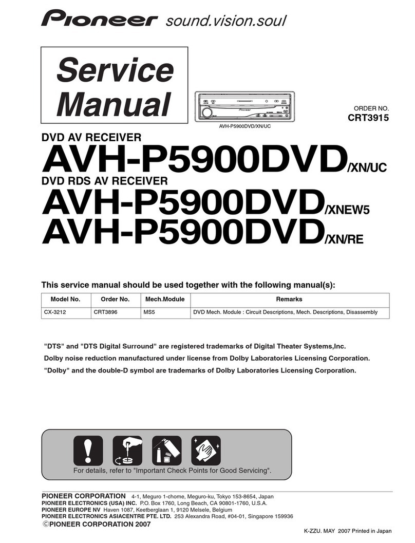 Pioneer AVH-P5900DVD/XN/UC Service manual