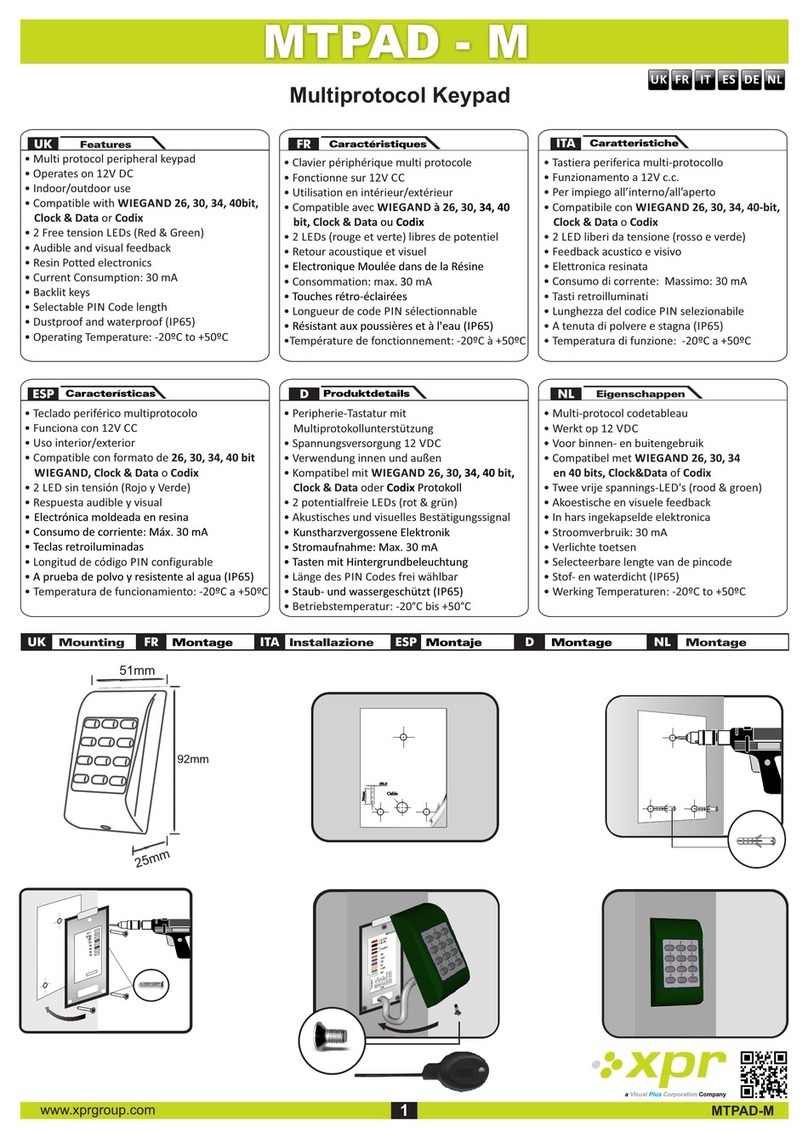 xpr MTPAD - M manual