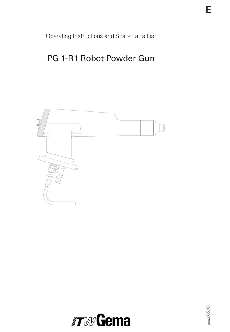 ITW Gema PG 1-R1 Operating instructions and spare parts list
