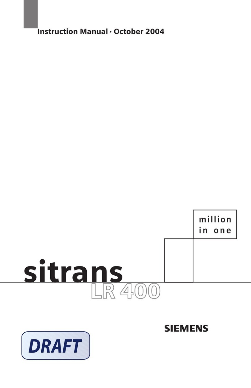 Siemens SITRANS LR 400 Guide