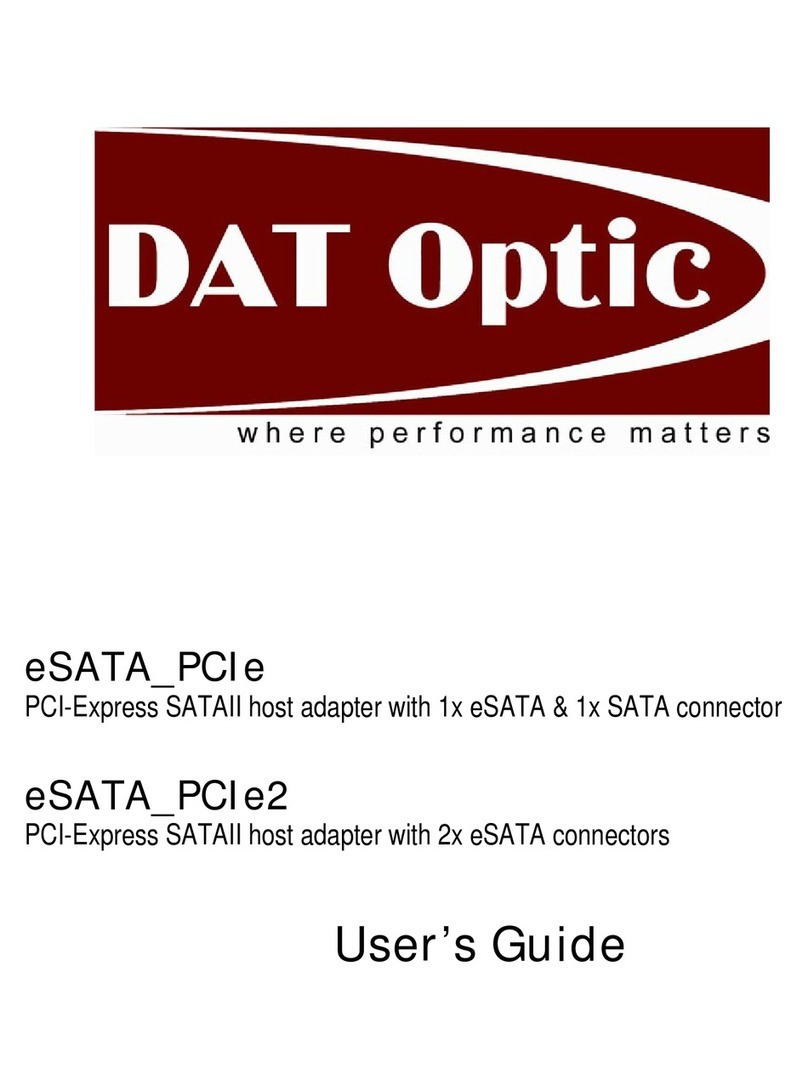 Dat Optic eSATA_PCIe user guide
