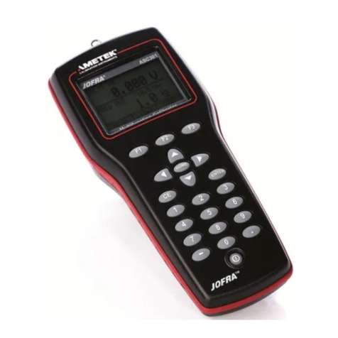 Ametek JOFRA ASC301 User manual