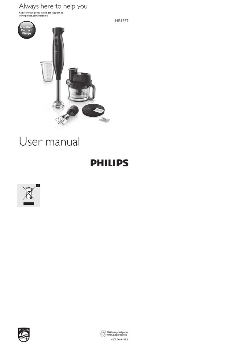 Philips HR1337 user manual
