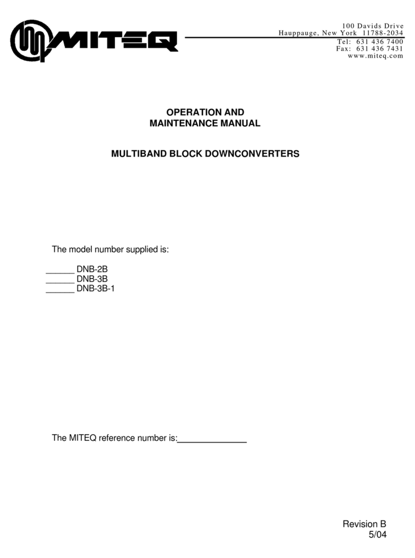 Miteq DNB-2B Operation and maintenance manual Miteq DNB-2B Operation and maintenance manual