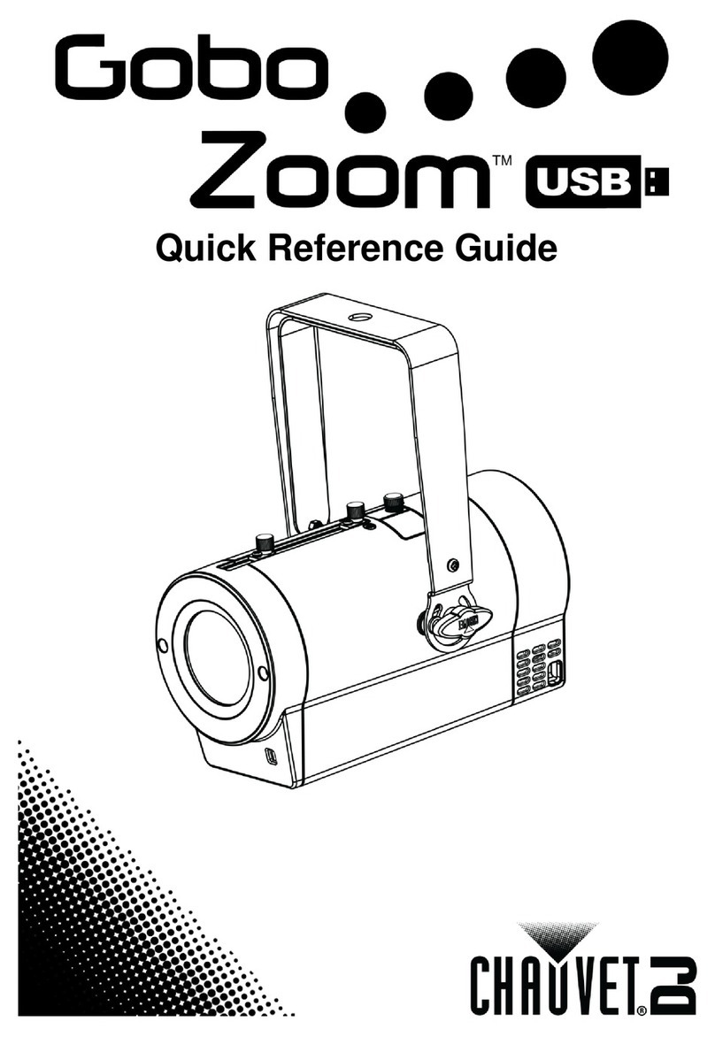 Chauvet DJ Gobo Zoom USB Quick reference guide