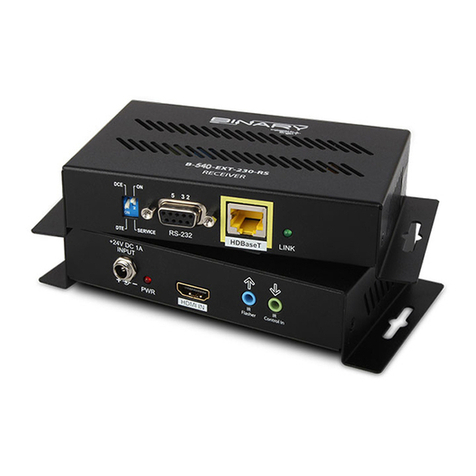 Binary B-540-EXT-230-RS installation manual