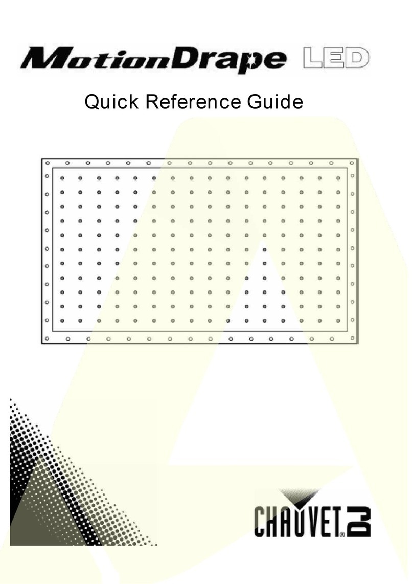 Chauvet DJ MotionDrape LED Quick reference guide