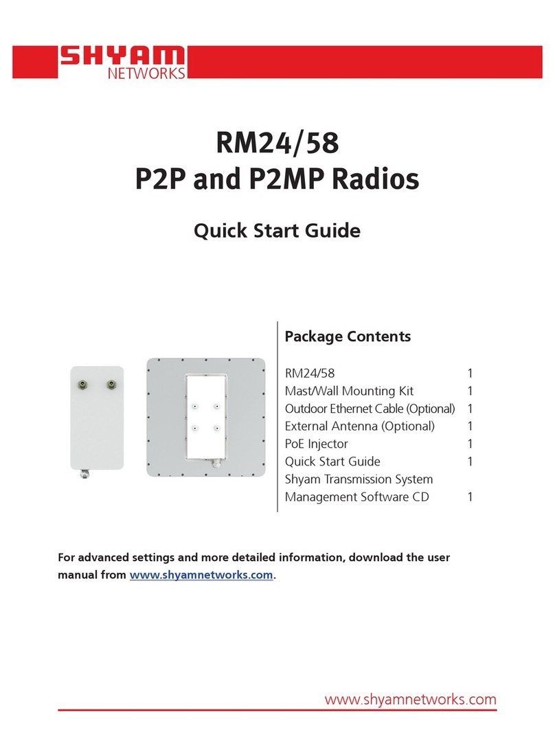 SHYAM Networks RM-1C-18M-19-24 quick start guide