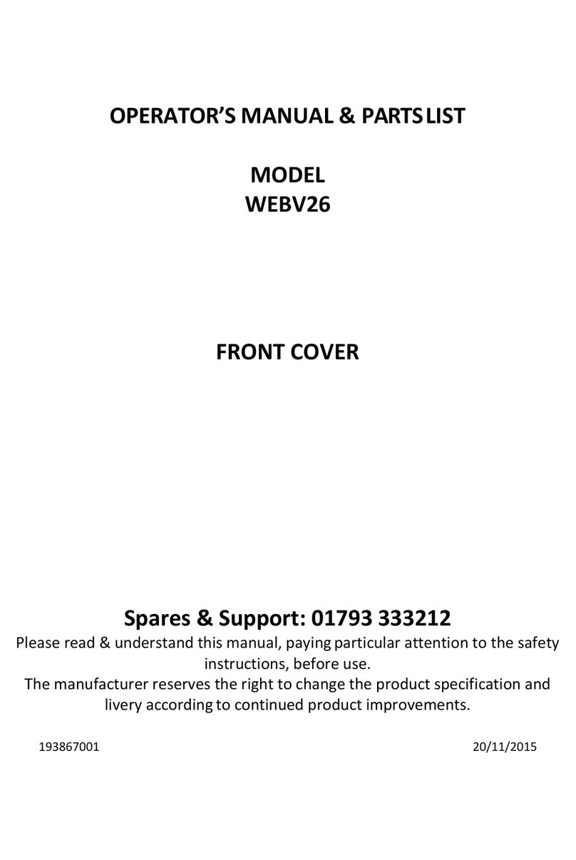 Webb WEBV26 User manual
