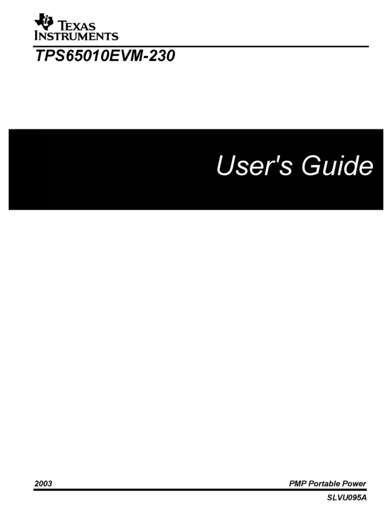 Texas Instruments TPS65010EVM-230 User manual