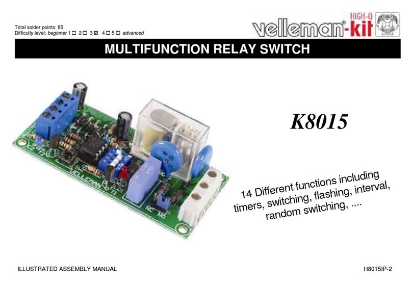 Velleman K8015 User manual